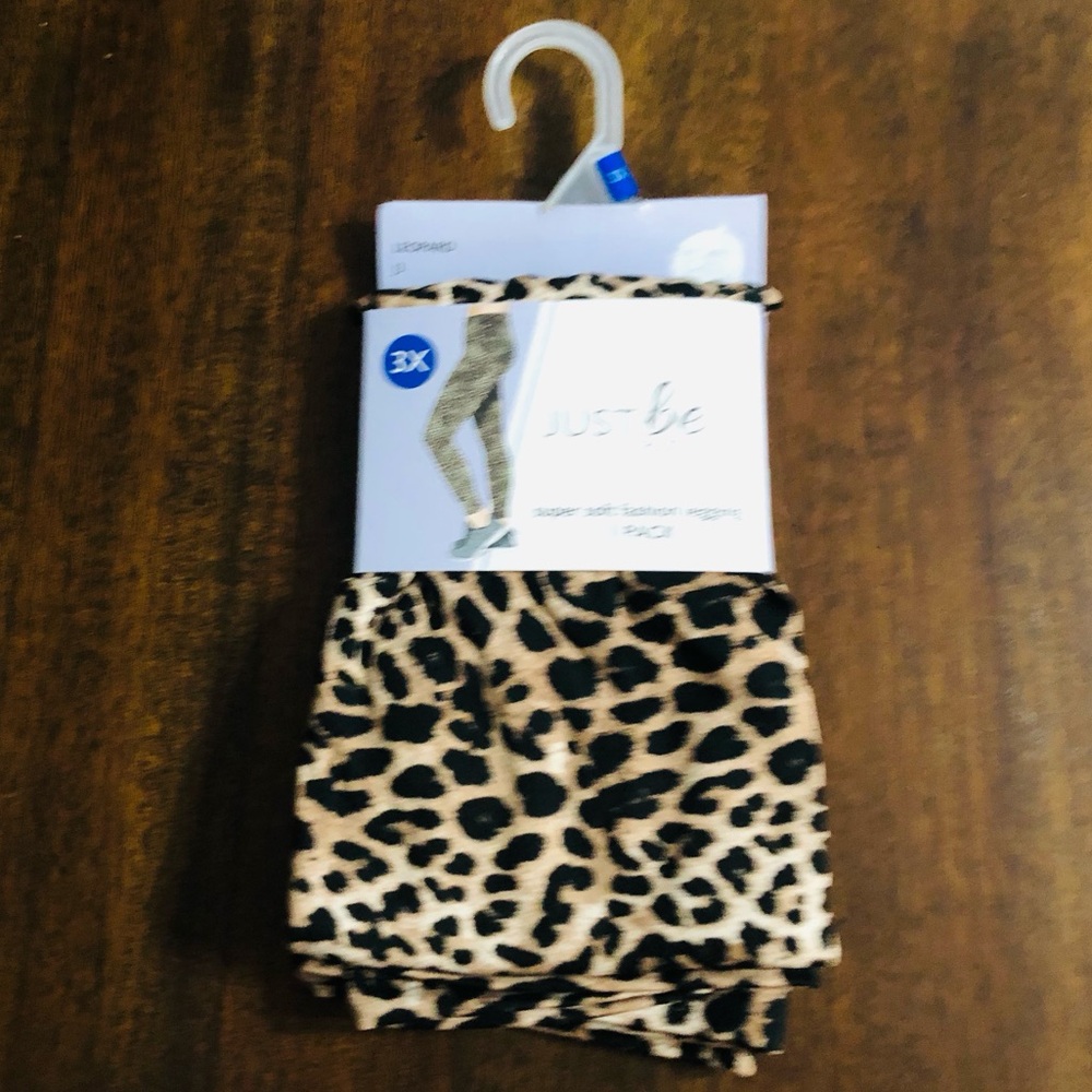 Women’s High rise leopard leggings super soft fashion. 3X
